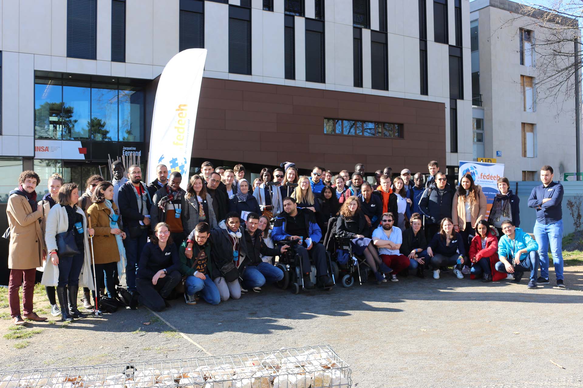 groupe étudiants de la fédé 100% handinamique