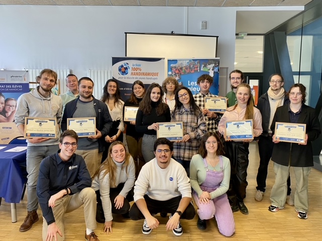 Remise des prix associatifs étudiants du Fonds Saint-Christophe et 100% Handinamique