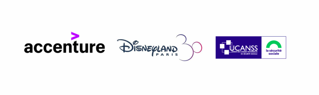 Logos officiels de Accenture, Disneyland Paris et UCANSS